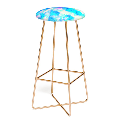 Amy Sia Electrify Ice Blue Bar Stool