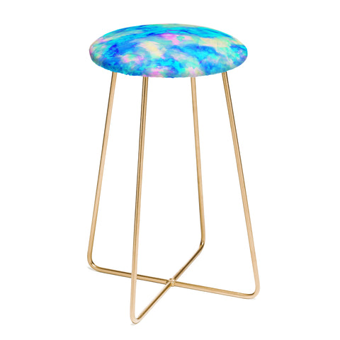 Amy Sia Electrify Ice Blue Counter Stool