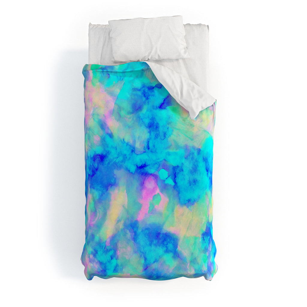 Electrify Ice Blue Duvet Cover Amy Sia