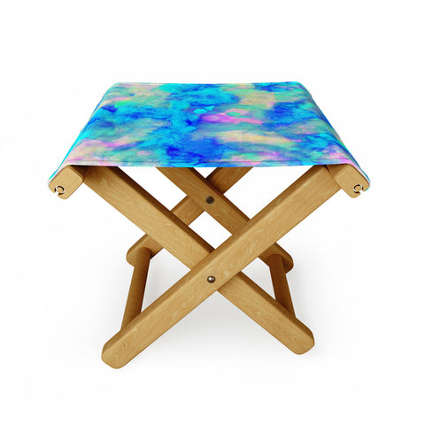 Amy Sia Electrify Ice Blue Folding Stool