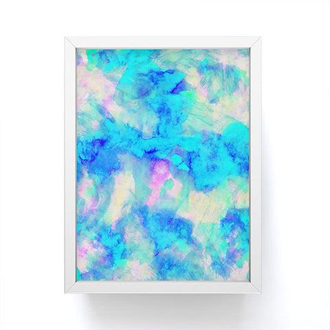 Amy Sia Electrify Ice Blue Framed Mini Art Print