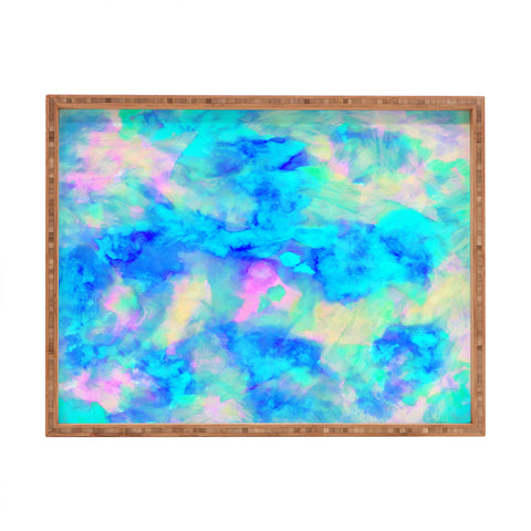 Amy Sia Electrify Ice Blue Rectangular Tray