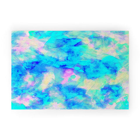 Amy Sia Electrify Ice Blue Welcome Mat