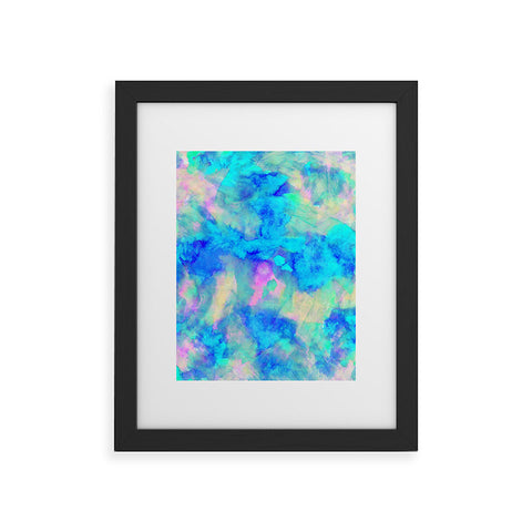 Amy Sia Electrify Ice Blue Framed Art Print
