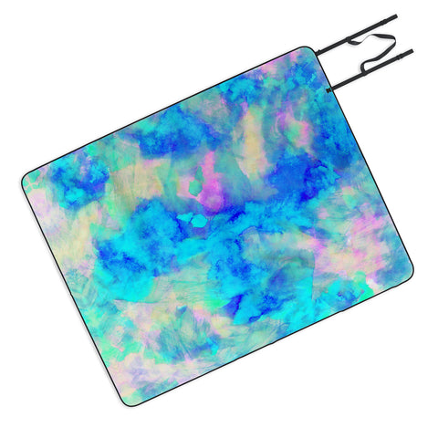 Amy Sia Electrify Ice Blue Picnic Blanket