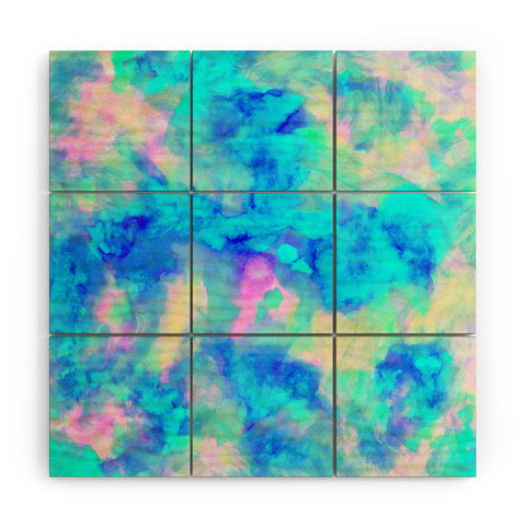 Amy Sia Electrify Ice Blue Wood Wall Mural