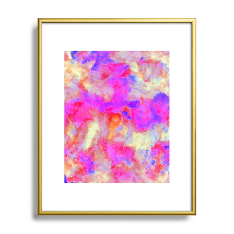 Amy Sia Electrify Pink Metal Framed Art Print
