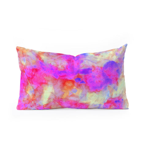 Amy Sia Electrify Pink Oblong Throw Pillow