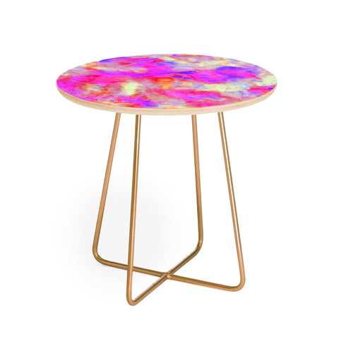 Amy Sia Electrify Pink Round Side Table