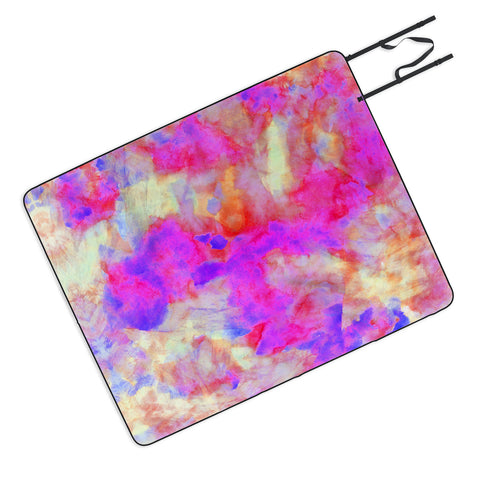 Amy Sia Electrify Pink Picnic Blanket