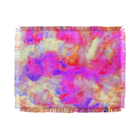 Amy Sia Electrify Pink Throw Blanket