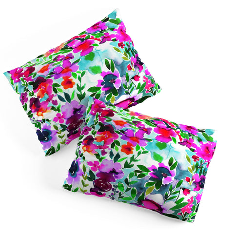 Amy Sia Evie Floral Magenta Pillow Shams