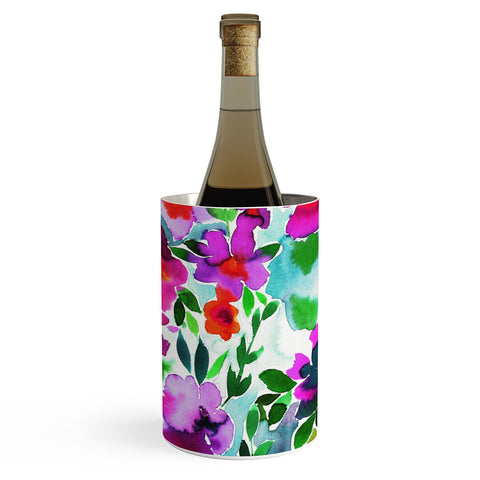 Amy Sia Evie Floral Magenta Wine Chiller
