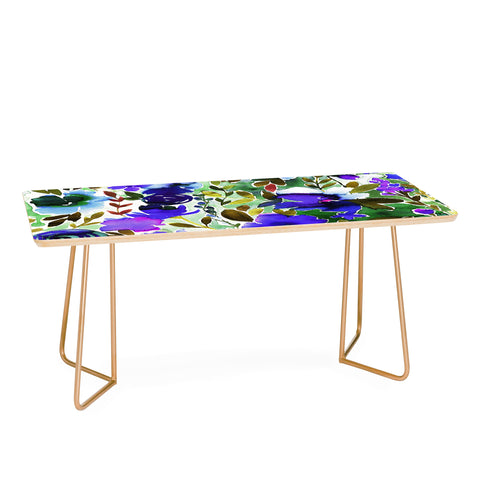 Amy Sia Evie Floral Olive Coffee Table