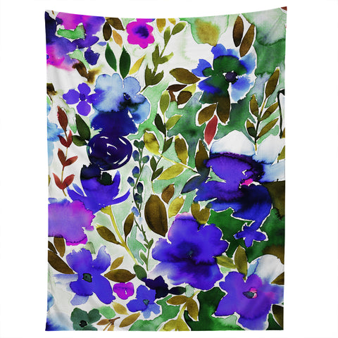 Amy Sia Evie Floral Olive Tapestry