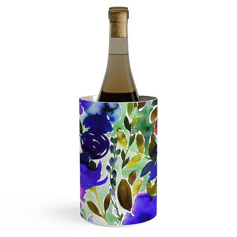 Amy Sia Evie Floral Olive Wine Chiller