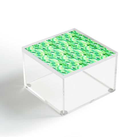 Amy Sia Fern Palm Green Acrylic Box