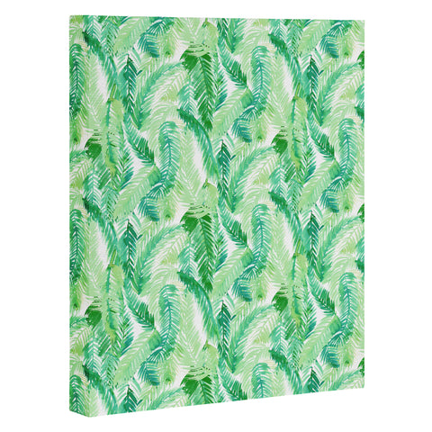 Amy Sia Fern Palm Green Art Canvas