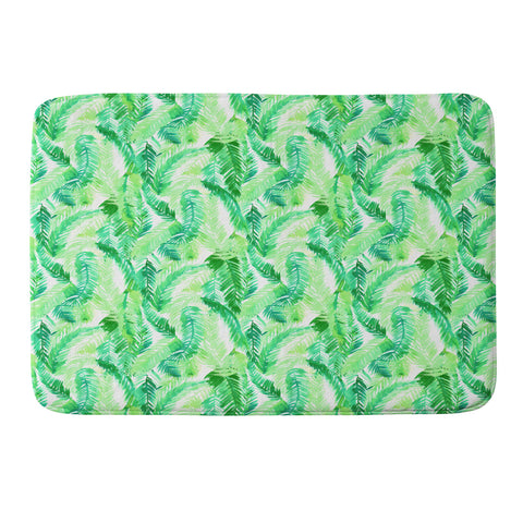 Amy Sia Fern Palm Green Memory Foam Bath Mat