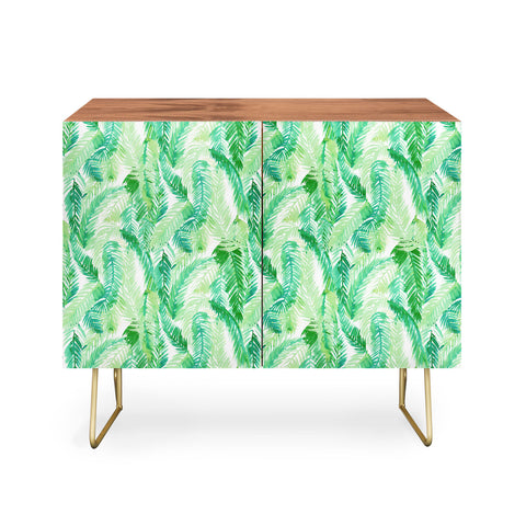 Amy Sia Fern Palm Green Credenza