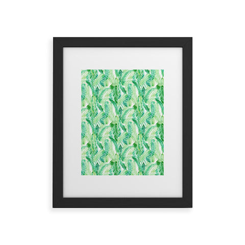 Amy Sia Fern Palm Green Framed Art Print
