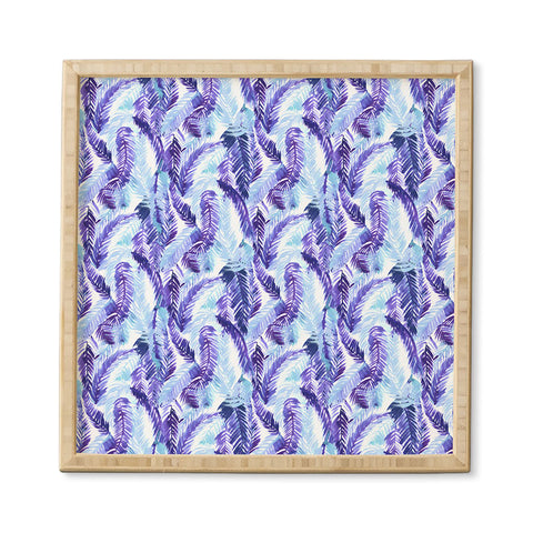 Amy Sia Fern Palm Purple Framed Wall Art