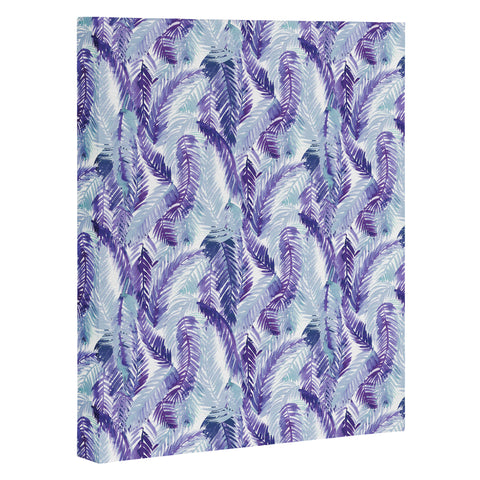 Amy Sia Fern Palm Purple Art Canvas