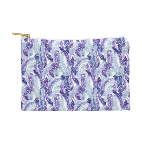Amy Sia Fern Palm Purple Pouch