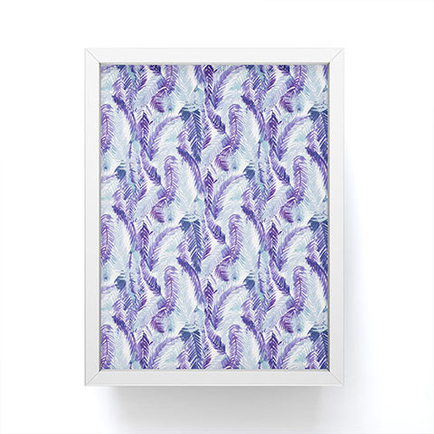 Amy Sia Fern Palm Purple Framed Mini Art Print