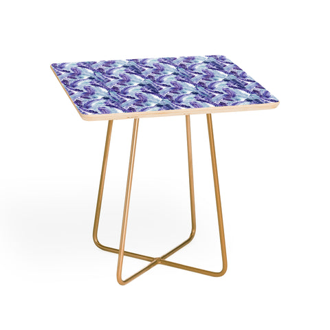 Amy Sia Fern Palm Purple Side Table