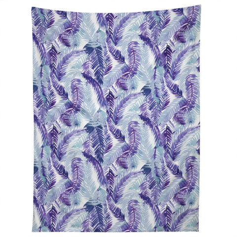 Amy Sia Fern Palm Purple Tapestry