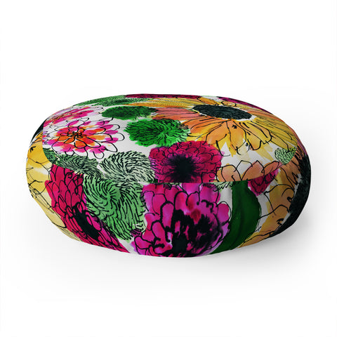 Amy Sia Fiore Floor Pillow Round