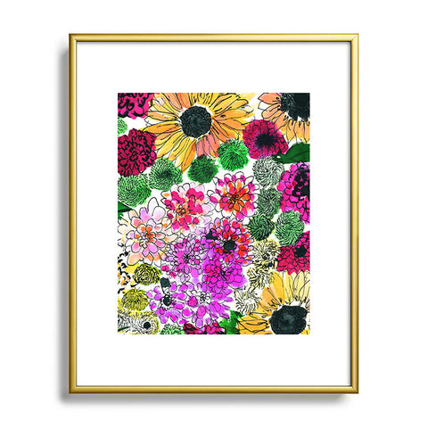 Amy Sia Fiore Metal Framed Art Print