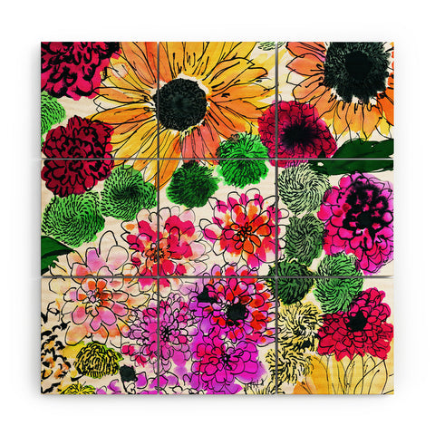 Amy Sia Fiore Wood Wall Mural