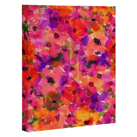 Amy Sia Fleur Rouge Art Canvas