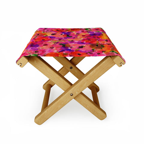 Amy Sia Fleur Rouge Folding Stool