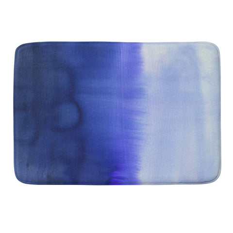 Amy Sia Flood Blue Memory Foam Bath Mat