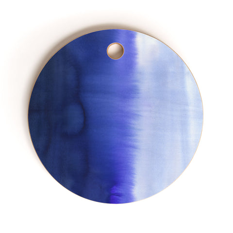 Amy Sia Flood Blue Cutting Board Round
