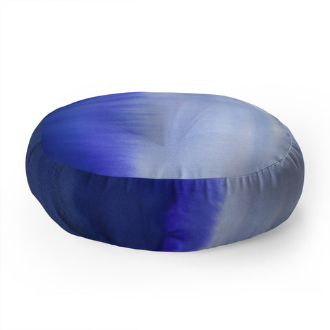 Amy Sia Flood Blue Floor Pillow Round
