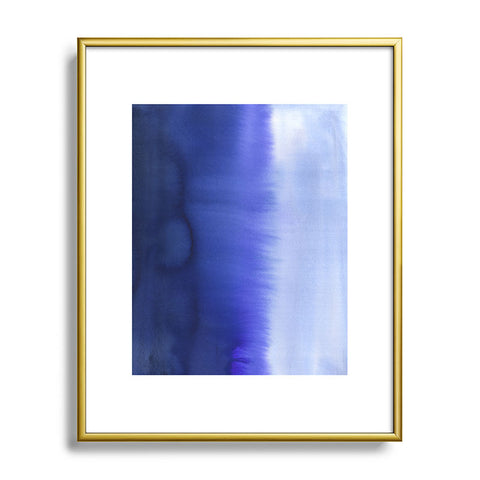 Amy Sia Flood Blue Metal Framed Art Print