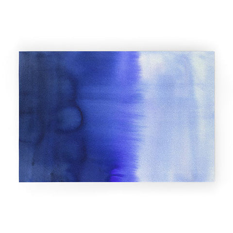 Amy Sia Flood Blue Welcome Mat