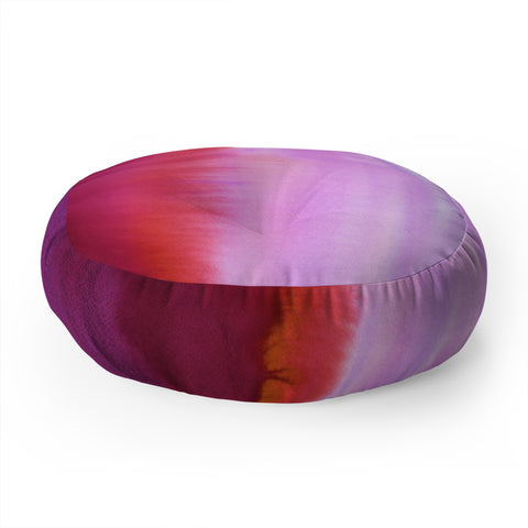 Amy Sia Flood Red Floor Pillow Round