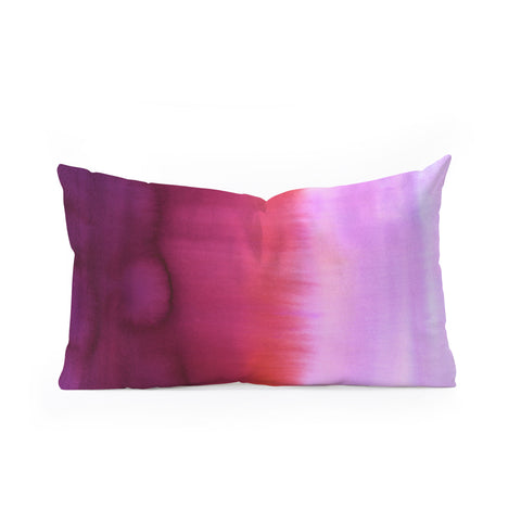 Amy Sia Flood Red Oblong Throw Pillow