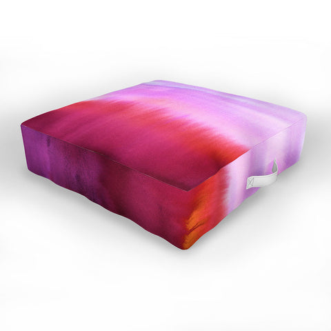 Amy Sia Flood Red Outdoor Floor Cushion