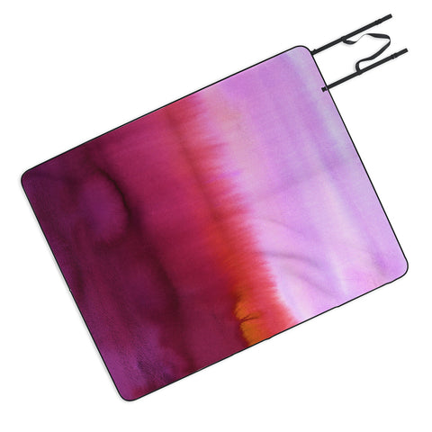 Amy Sia Flood Red Picnic Blanket
