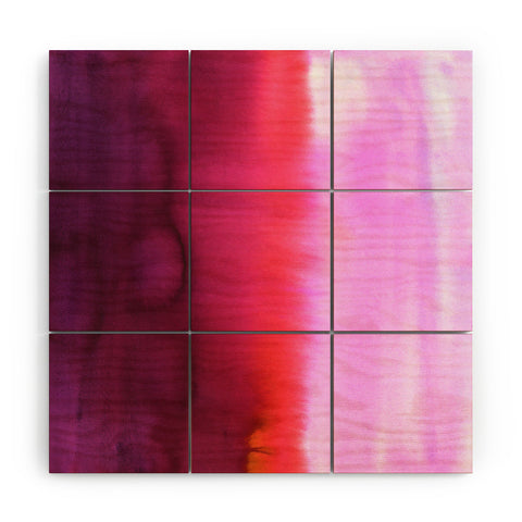 Amy Sia Flood Red Wood Wall Mural