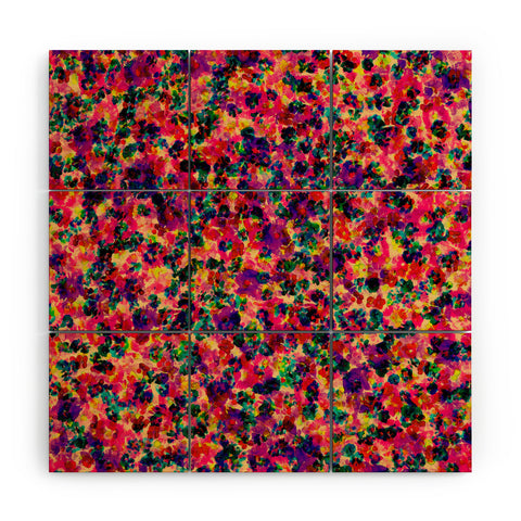 Amy Sia Floral Explosion Wood Wall Mural