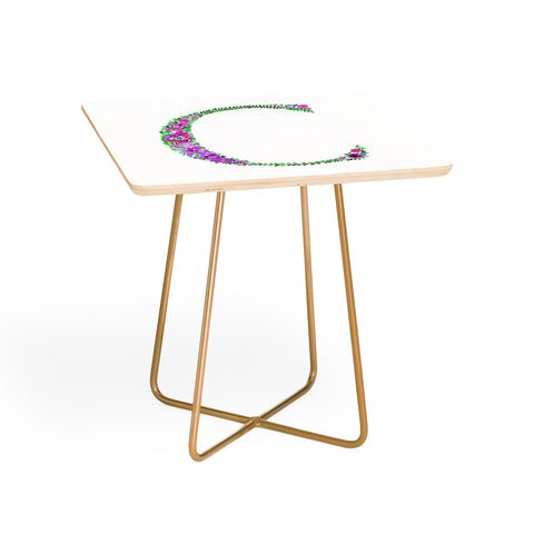 Amy Sia Floral Monogram Letter C Side Table