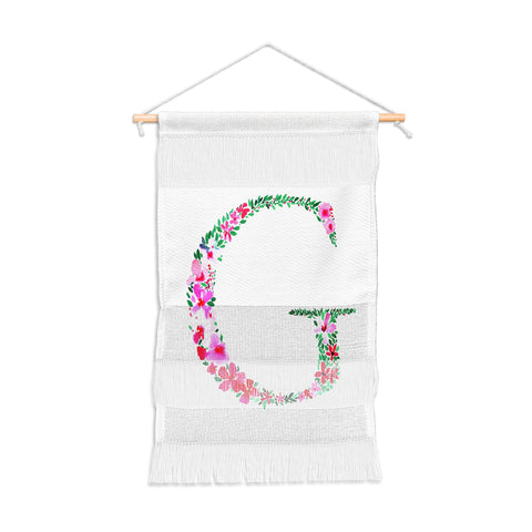 Amy Sia Floral Monogram Letter G Wall Hanging Portrait