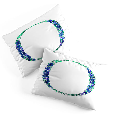 Amy Sia Floral Monogram Letter O Pillow Shams